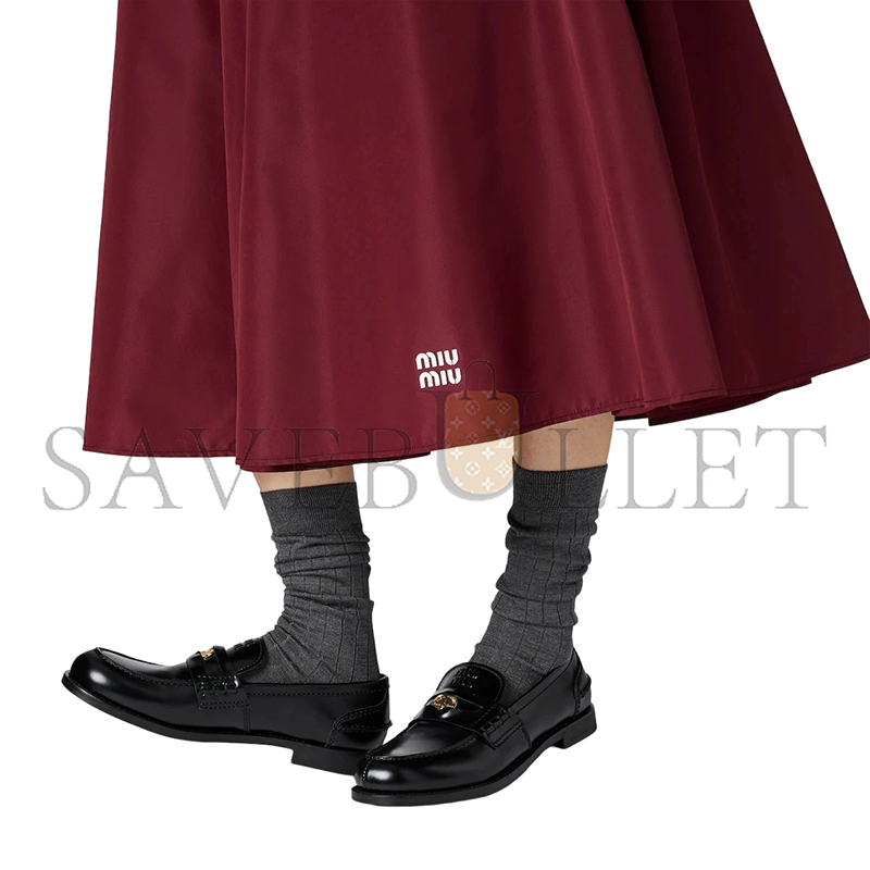 MIU MIU TECHNICAL FABRIC SKIRT MG2250